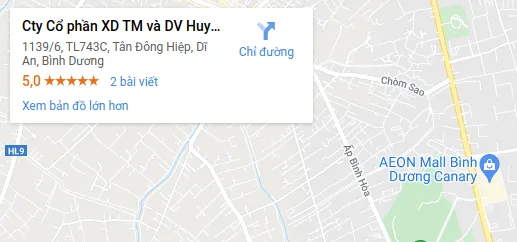 Sản phẩm map — Công Ty Cổ Phần Xây Dựng Thương Mại Và Dịch Vụ Huy Quang — MST 3702841312