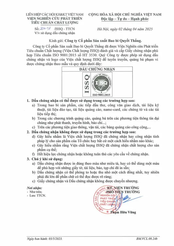 Sản phẩm HT 3530 Cty Bao bi Quyet Thang images 2 724x1024 — Công Ty CP Sản Xuất Bao Bì Quyết Thắng — MST 3702864221
