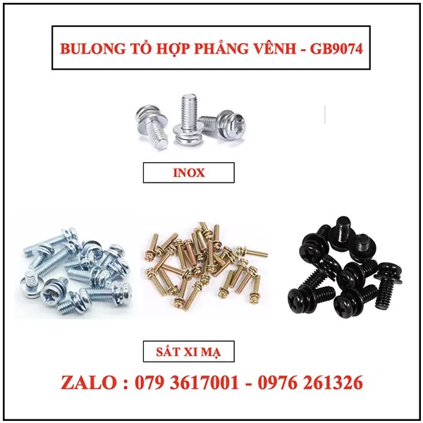 Sản phẩm Bu long to hop phang venhfnl — Bulong ốc Vít Cường Thịnh - Công Ty TNHH Công Nghiệp Hóa Cường Thịnh — MST 3702868219