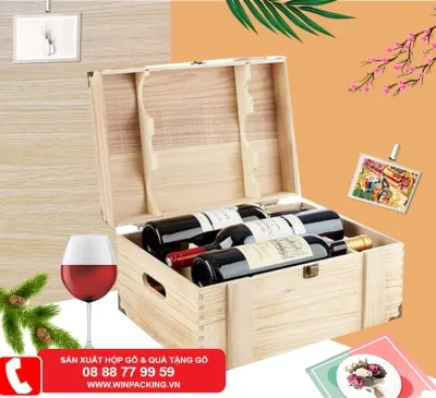 Sản phẩm hop go dung ruou vang cao cap 2 3019 — Công Ty TNHH Bao Bì Winpacking — MST 3702872021