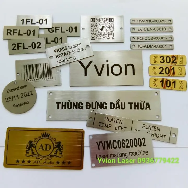 Sản phẩm tem nhan inox — Công Ty TNHH TM-DV Yvion — MST 3702880791