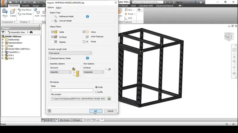 Sản phẩm demo thiet ke tren phan mem inventor 1024x574 — Cơ Khí Kỹ Thuật TAMINASU - Công Ty TNHH Kỹ Thuật TAMINASU — MST 3702904594