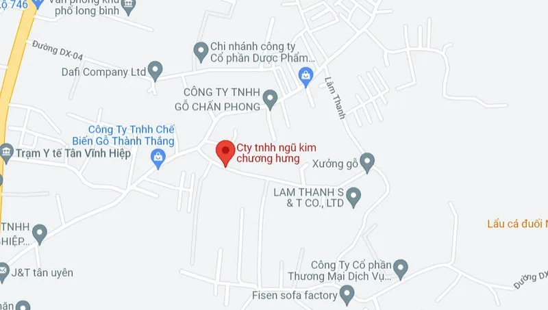Sản phẩm maps google — Công Ty TNHH Ngũ Kim Chương Hưng Việt Nam — MST 3702917360