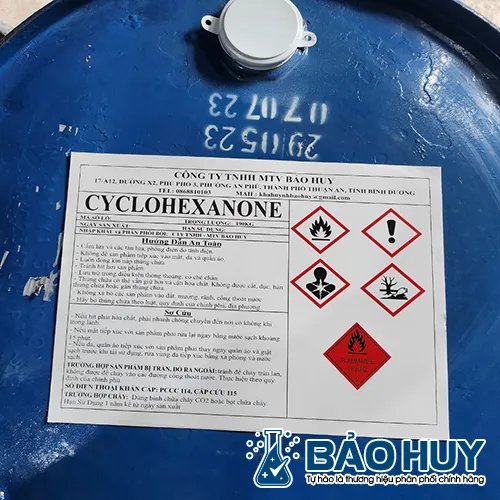 Sản phẩm CYCLOHEXANONE — Hóa Chất Công Nghiệp Bảo Huy - Công Ty TNHH MTV Bảo Huy — MST 3702936370