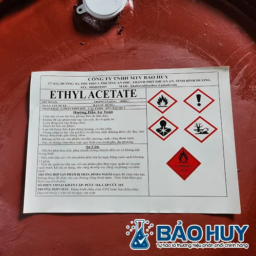 Sản phẩm ETHYL ACETATE — Hóa Chất Công Nghiệp Bảo Huy - Công Ty TNHH MTV Bảo Huy — MST 3702936370