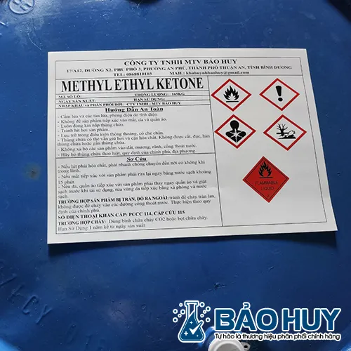 Sản phẩm METHYL ETHYL KETONE (2) — Hóa Chất Công Nghiệp Bảo Huy - Công Ty TNHH MTV Bảo Huy — MST 3702936370