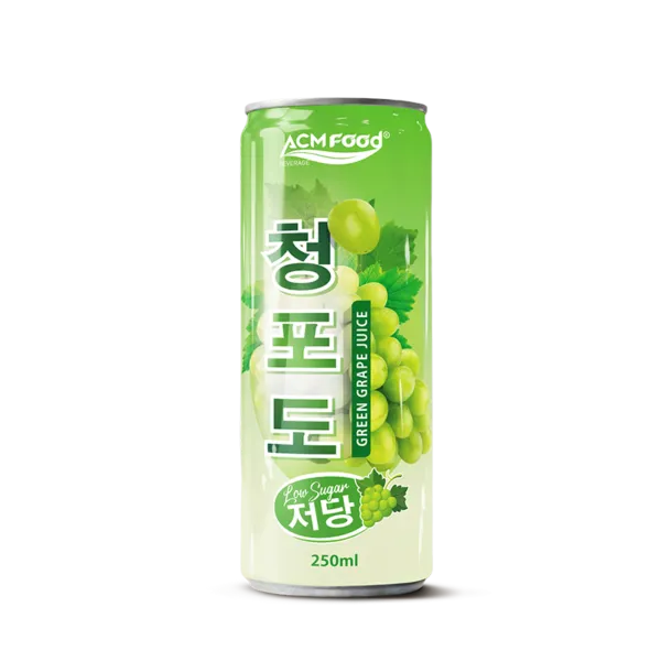 Sản phẩm 250ML CAN JUICE GREEN GRAPE_KOREA_XP 800 ALU CAN SLIM 600x600 — Công ty TNHH Thực Phẩm ACM — MST 3702952076
