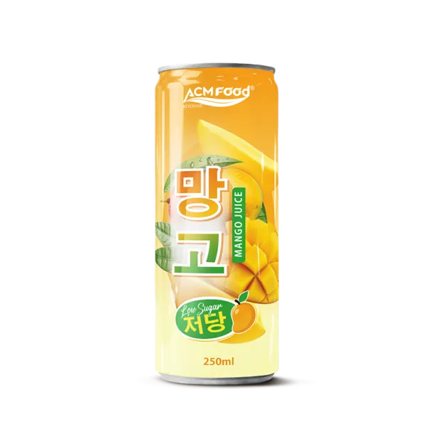 Sản phẩm 250ML CAN JUICE MANGO_KOREA_XP 800 ALU CAN SLIM 600x600 — Công ty TNHH Thực Phẩm ACM — MST 3702952076