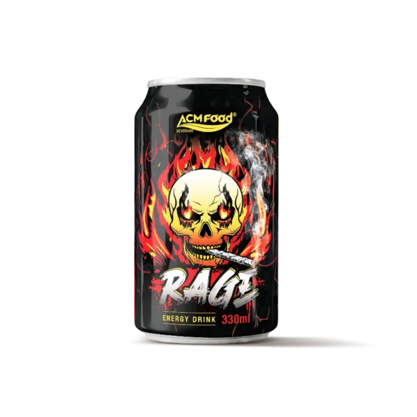 Sản phẩm RAGE ENERGY DRINK_330ML SHORT CAN_RED_800PX 600x600 — Công ty TNHH Thực Phẩm ACM — MST 3702952076