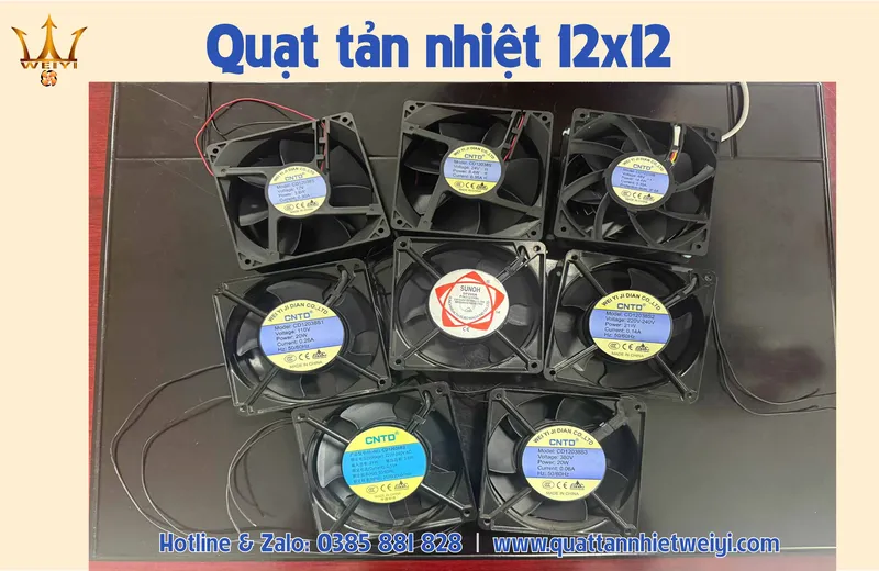 Sản phẩm quat tan nhiet 12 12 quat 12 12 — Công ty TNHH Cơ Điện Wei Yi — MST 3702958511