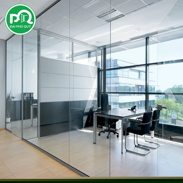Sản phẩm vach ngan kinh van phong 3 — Công Ty TNHH Nhôm Kính Đại Phú Quý — MST 3702992544