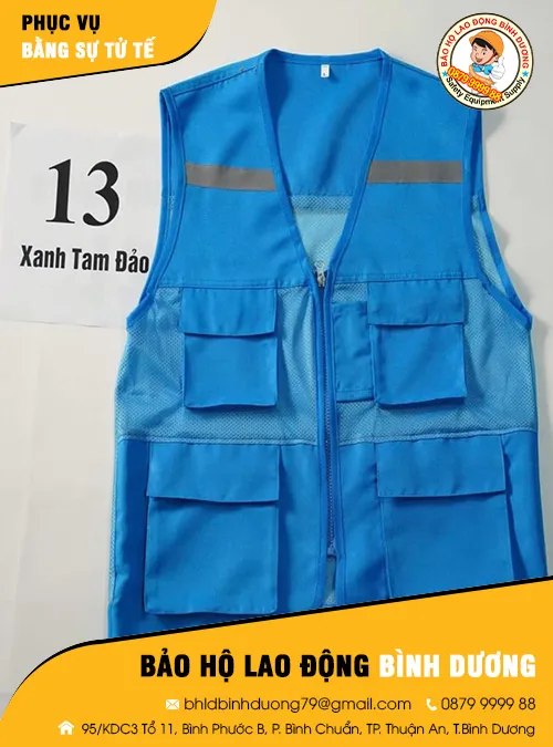Sản phẩm ao gile bao ho 3 — Vải Vụn, Vải Lau Bình Dương - Công Ty TNHH Sản Xuất Thương Mại Dịch Vụ Bảo Hộ
Lao Động Bình Dương — MST 3703116081