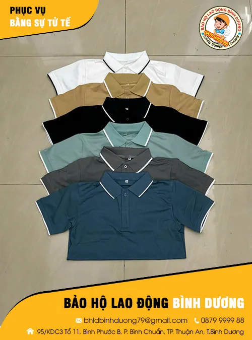 Sản phẩm dong phuc ao polo (3) — Vải Vụn, Vải Lau Bình Dương - Công Ty TNHH Sản Xuất Thương Mại Dịch Vụ Bảo Hộ
Lao Động Bình Dương — MST 3703116081