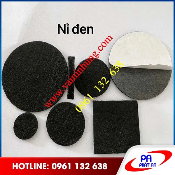 Sản phẩm vai ni den tron — Vải Nhung Phát An - Công Ty TNHH Sản Xuất Thương Mại Phát An — MST 3703166639