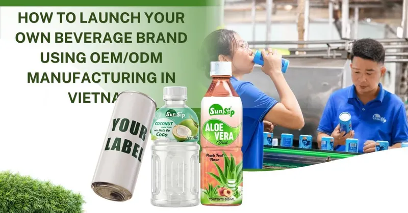Sản phẩm How to Launch Your Own Beverage Brand Using OEMODM Manufacturing in Vietnam — Công Ty TNHH Nước Giải Khát Sunsip Việt Nam — MST 3703200819
