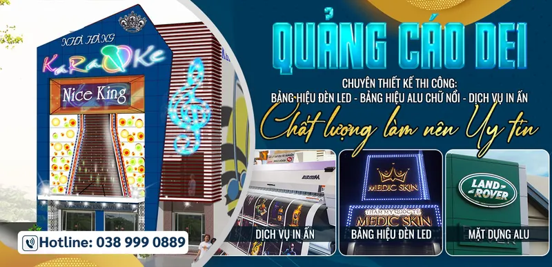 Sản phẩm 038 999 0889 3810 — Quảng Cáo DE1 - Công Ty TNHH Bảng Hiệu Quảng Cáo Bình Dương — MST 3703225806