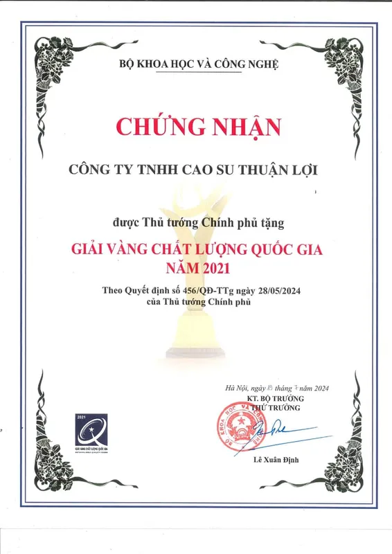 Sản phẩm 2024 — Cao Su Thuận Lợi - Công Ty TNHH Cao Su Thuận Lợi — MST 3800239811