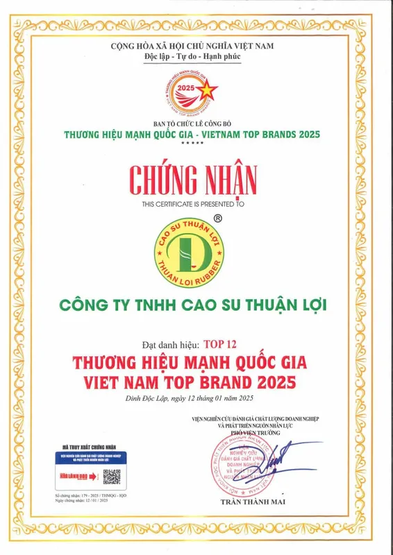 Sản phẩm 250112 — Cao Su Thuận Lợi - Công Ty TNHH Cao Su Thuận Lợi — MST 3800239811