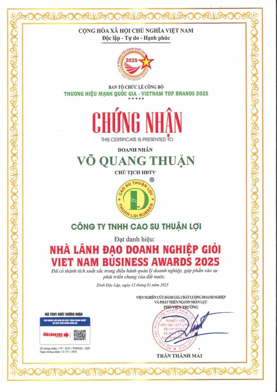 Sản phẩm 2501122 — Cao Su Thuận Lợi - Công Ty TNHH Cao Su Thuận Lợi — MST 3800239811