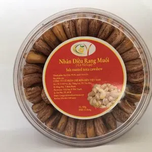 Sản phẩm hop dieu rang muoi xep hoa 500gr 300x300 — Công Ty Cổ Phần Chế Biến Điều Việt Nam — MST 3801168419