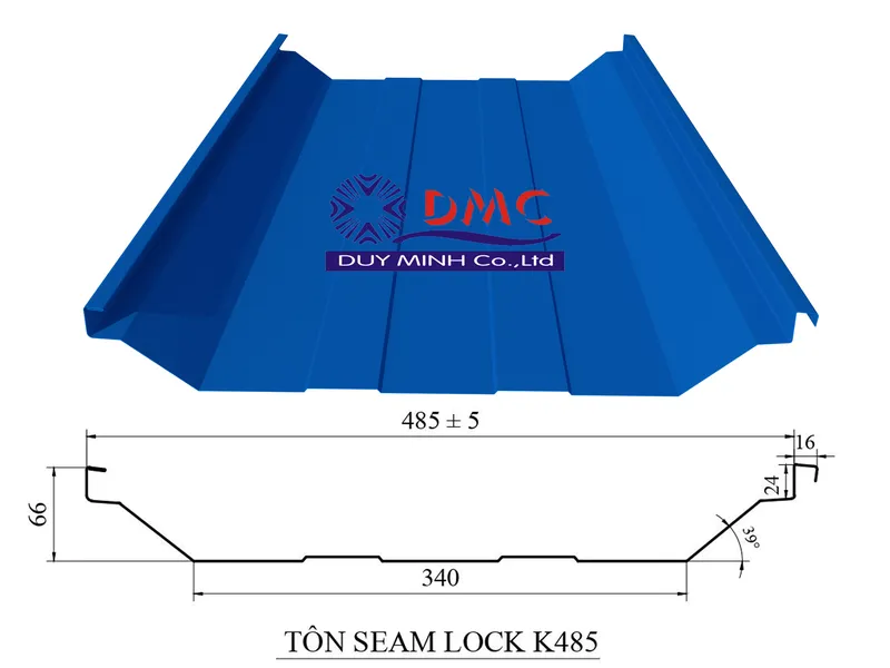 Sản phẩm 2 seamlock 2295 — Tôn Duy Minh - Công Ty TNHH Duy Minh — MST 4000396334