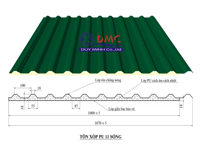 Sản phẩm 4 11s pu 2308 — Tôn Duy Minh - Công Ty TNHH Duy Minh — MST 4000396334