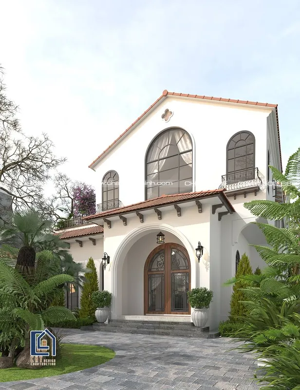 Sản phẩm thiet ke Villa Tay Ban Nha — Công Ty TNHH Xây Dựng Châu Huy Thịnh — MST 4001125721