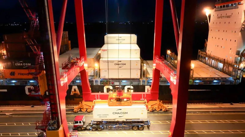 Sản phẩm 3. Gan 100 container sau rieng duoc xuat khau sang Trung Quoc qua cang quoc te Chu Lai — Công Ty TNHH Giao Nhận Vận Chuyển Quốc Tế Trường Hải — MST 4001207438