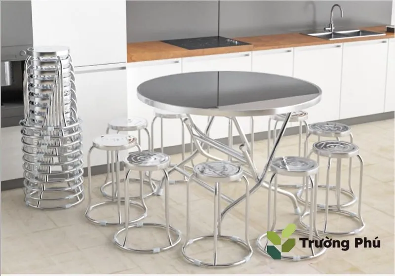 Sản phẩm Ban inox tron 1.2m — Bếp Công Nghiệp Trường Phú - Công Ty Cổ Phần Cơ Khí Công Nghiệp Trường Phú — MST 4001257118