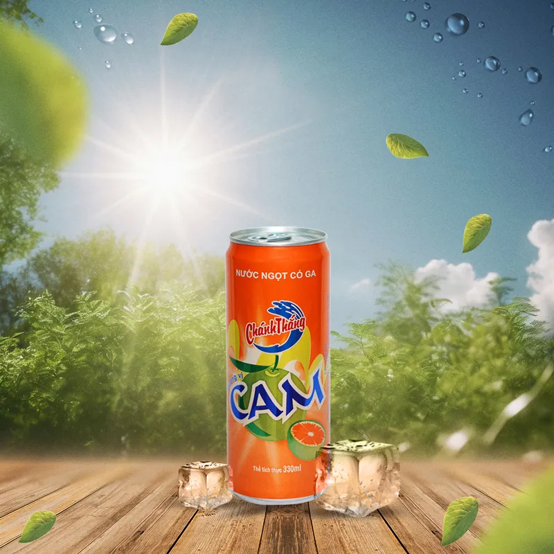 Sản phẩm Nuoc ngot co ga Chanh Thang huong vi Cam 2 1 — Công Ty Cổ Phần Nước Khoáng Quy Nhơn — MST 4100587491
