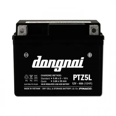 Sản phẩm binh acquy xe may PTZ5L 12V 4Ah — ắc Quy Việt Phát - Công Ty TNHH Việt Phát — MST 4100598207