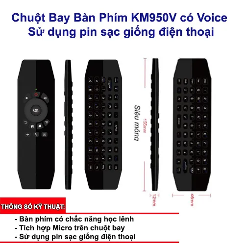 Sản phẩm CHUOT BAY KM950V — Thiết Bị An Ninh Công Nghệ Mới - Công Ty TNHH Điện Tử Tin Học Công Nghệ Mới — MST 4101213273