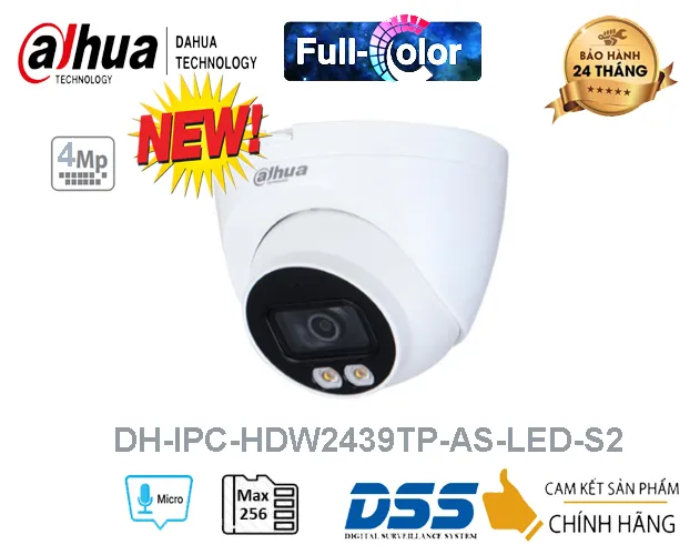 Sản phẩm DH IPC HDW2439TP AS LED S2 — Thiết Bị An Ninh Công Nghệ Mới - Công Ty TNHH Điện Tử Tin Học Công Nghệ Mới — MST 4101213273