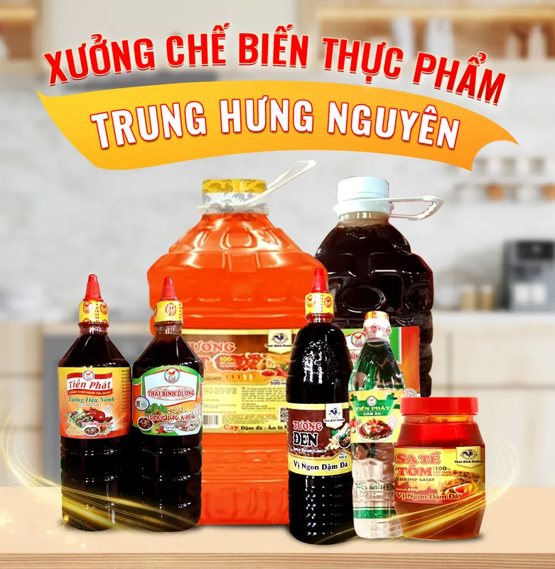Sản phẩm Intro — Gia Vị Trung Hưng Nguyên - Xưởng Chế Biến Thực Phẩm Trung Hưng Nguyên — MST 4101443100