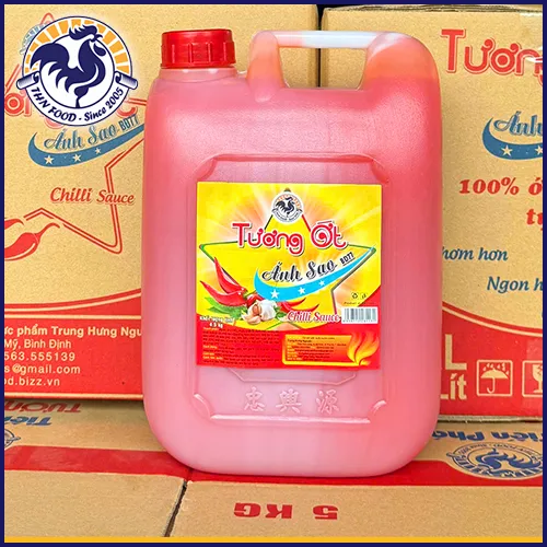 Sản phẩm tuong ot anh sao 5kg — Gia Vị Trung Hưng Nguyên - Xưởng Chế Biến Thực Phẩm Trung Hưng Nguyên — MST 4101443100
