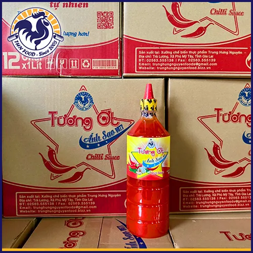 Sản phẩm tuong ot anh sao 4 — Gia Vị Trung Hưng Nguyên - Xưởng Chế Biến Thực Phẩm Trung Hưng Nguyên — MST 4101443100