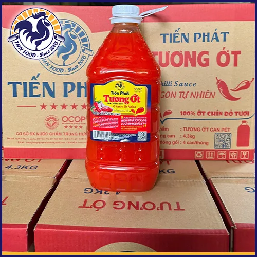 Sản phẩm tuong ot tien phat 4.3kg — Gia Vị Trung Hưng Nguyên - Xưởng Chế Biến Thực Phẩm Trung Hưng Nguyên — MST 4101443100