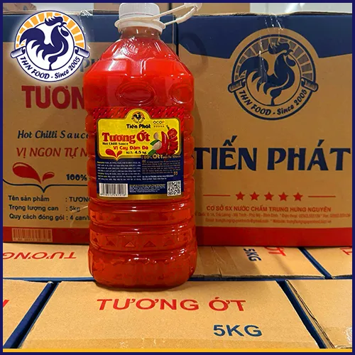 Sản phẩm tuong ot tien phat 4.5kg 2 — Gia Vị Trung Hưng Nguyên - Xưởng Chế Biến Thực Phẩm Trung Hưng Nguyên — MST 4101443100