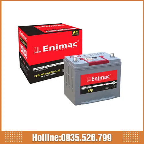 Sản phẩm Enimac EFB N55 65B24L(S) — ắc Quy Miền Trung - Công Ty TNHH ắc Quy Miền Trung — MST 4101560301