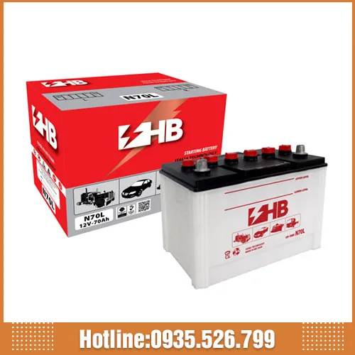 Sản phẩm HB N70L — ắc Quy Miền Trung - Công Ty TNHH ắc Quy Miền Trung — MST 4101560301