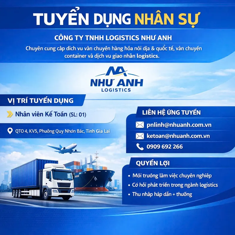 Sản phẩm tuyen dung 2 — Chi Nhánh Nha Trang - Công Ty TNHH Logistics Như Anh — MST 4101617935