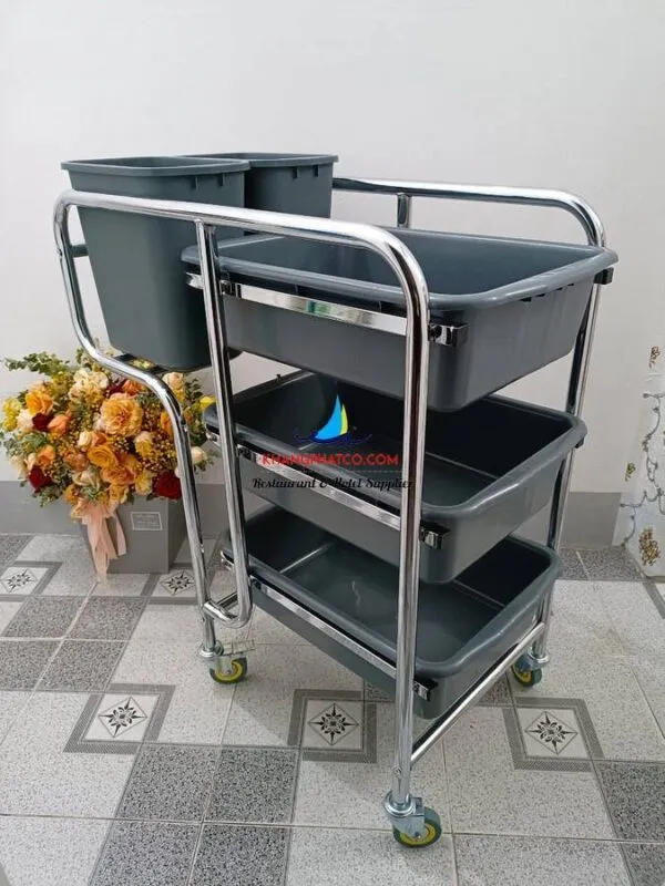 Sản phẩm Xe thu don thuc an D 016 1 600x800 — Công Ty TNHH Phát Triển Thương Mại Và Dịch Vụ Khang Phát — MST 4101618907