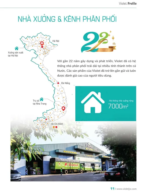 Sản phẩm profile violet 11 — Công Ty Cổ Phần Sản Xuất Thương Mại Violet — MST 4201253008