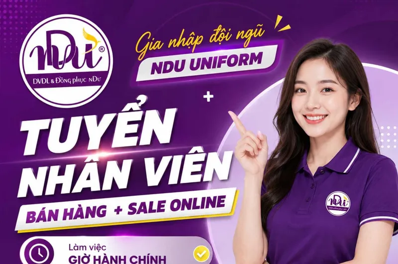 Sản phẩm tuyen dung nhan vien ban hang (sale online)639143717327118738 — Đồng Phục NDƯ - Công Ty TNHH SX – TM & DVDL NDƯ — MST 4201654257