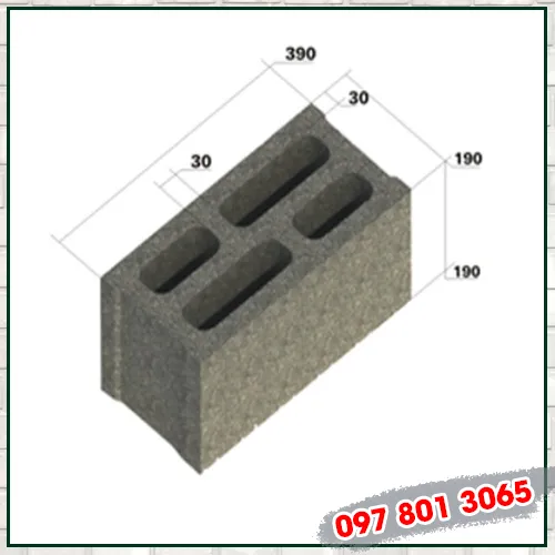 Sản phẩm Gach block 5 — Gạch Khánh Hòa - Công Ty TNHH Tín Trung Khánh Hòa — MST 4201674006
