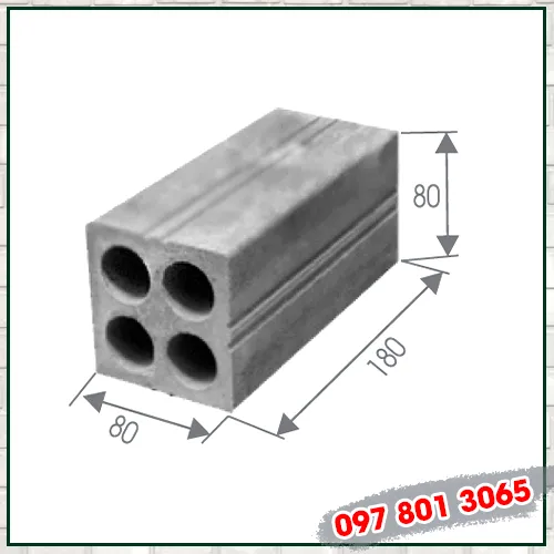 Sản phẩm Gach block 6 — Gạch Khánh Hòa - Công Ty TNHH Tín Trung Khánh Hòa — MST 4201674006