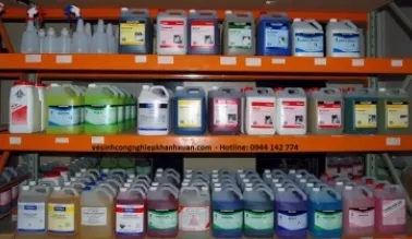 Sản phẩm hoa chat ve sinh cong nghiep — Công Ty TNHH Dịch Vụ Vệ Sinh Công Nghiệp Khánh Xuân — MST 4201783848