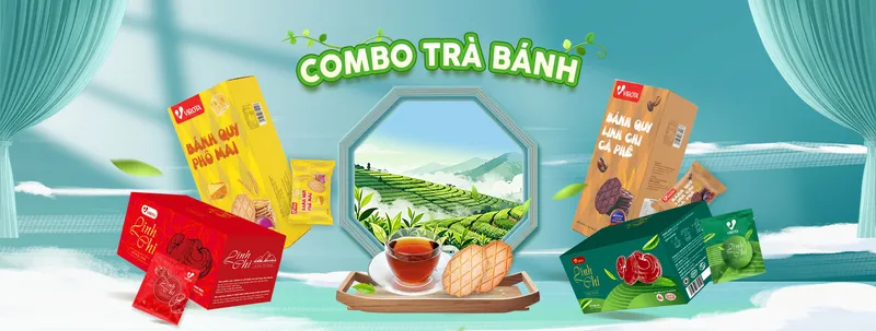 Sản phẩm combo tra banh 2560x968 1 — Công Ty Cổ Phần Thực Phẩm Đồi Xanh — MST 4201944911