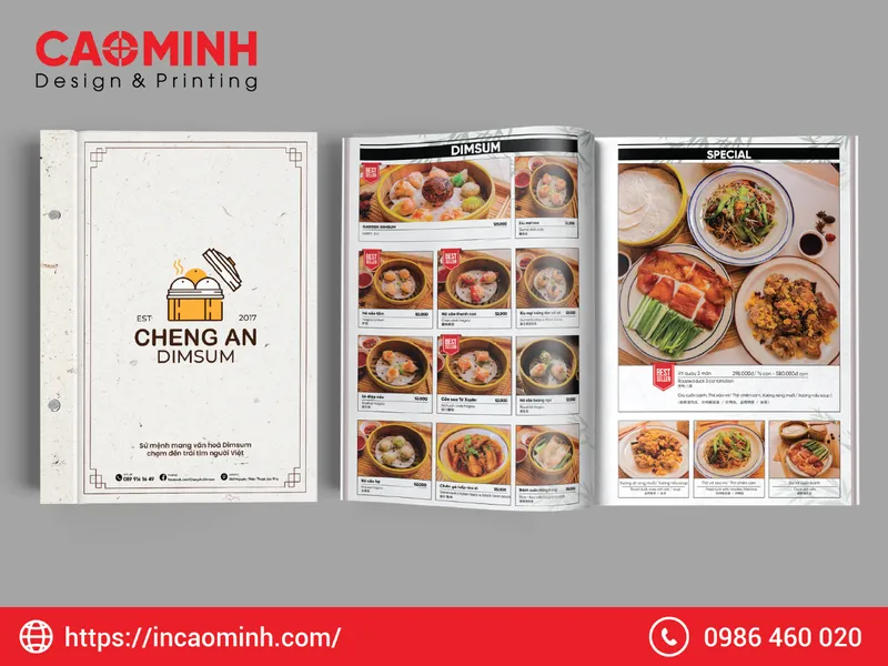 Sản phẩm In menu In an Cao Minh Nha Trang — In Cao Minh - Công Ty TNHH Thiết Kế In ấn Cao Minh — MST 4201958008