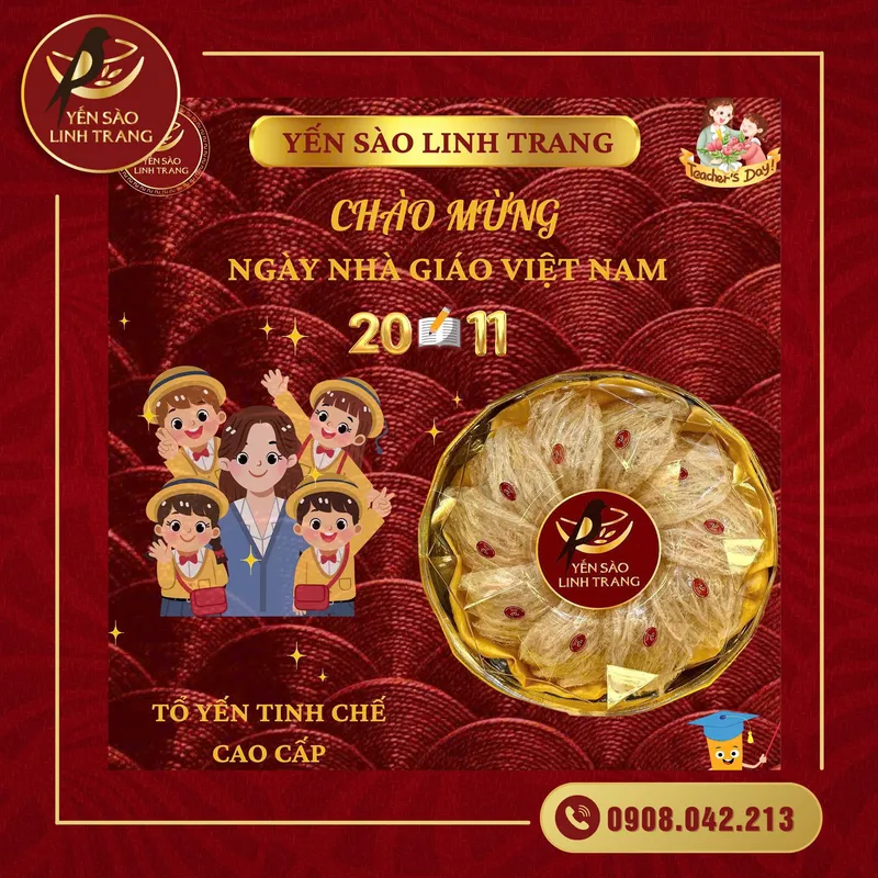 Sản phẩm Ngay nha giao viet nam 20 11 — Yến Sào Linh Trang - Công Ty TNHH SX Và TM Linh Trang — MST 4201975878